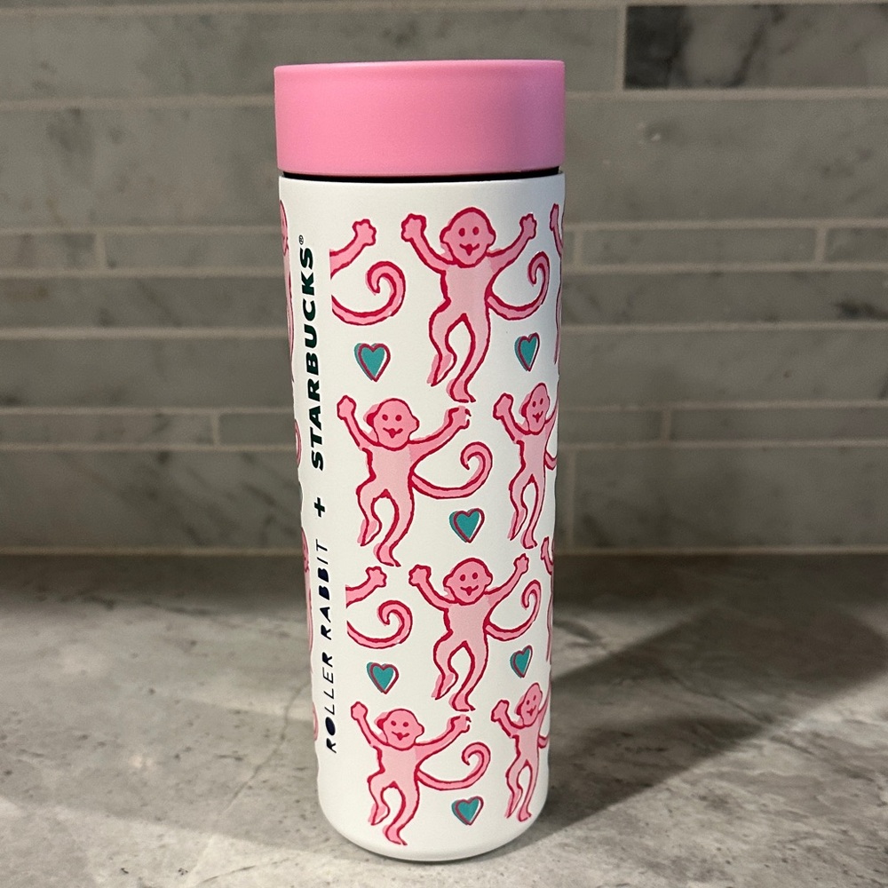 Limited Release! Starbucks x Roller Rabbit Set of Three Tumblers - Picture 3 of 4